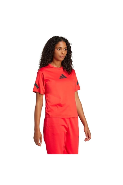 adidas Kadın  Kırmızı  T-Shirt W Z.N.E. TEE JJ4779 - 4