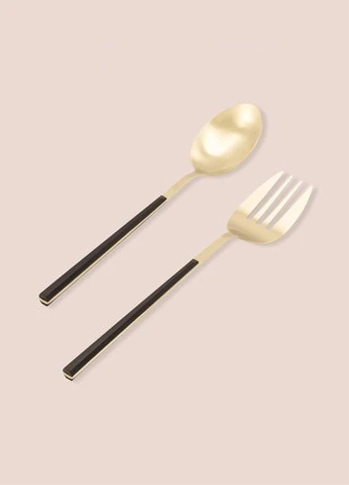 The Mia CKB0248 Bianco Salata Servis Takımı 2 Parça Gold - 2