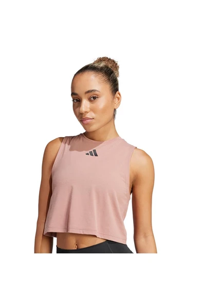 adidas Pembe Kadın   Atlet BOXY TANK 3S JJ3494 - 7