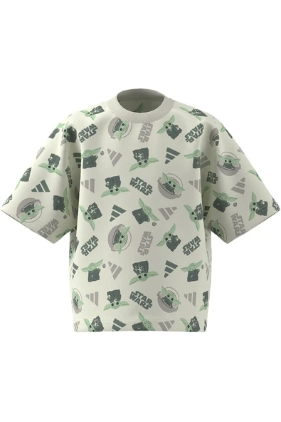 adidas Çocuk  Beyaz  T-Shirt LK SW MNDO T JD4555 - 9