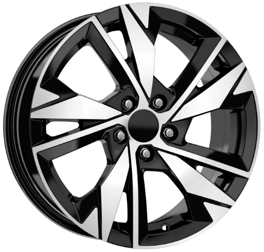R1 Wheels 16 inç 5*108 ET36 Parlak Siyah Jant Takımı (J-3368)