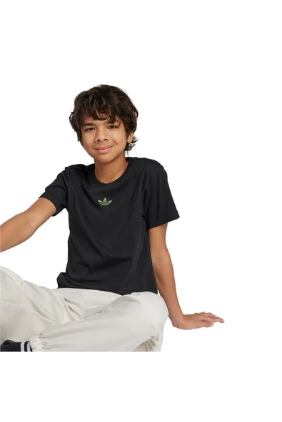 adidas Siyah Unisex Çocuk   T-Shirt GFX INF TRF TEE JZ9940 - 4