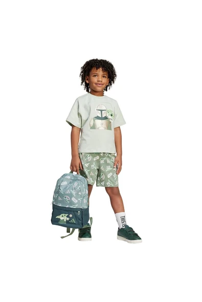 adidas Çocuk  Yeşil  BEBEK ESOFMAN TAKIMI LK SW MNDO TSET JF3648 - Resim 4