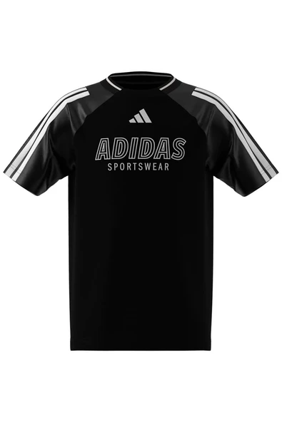 adidas Çocuk  Siyah  T-Shirt J HOT TEE JI6178 - 8