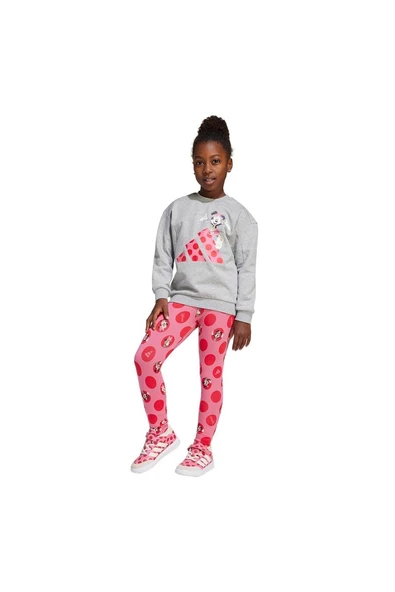 adidas Gri Çocuk   Eşofman LG DY MI JOG JF3645 - 4