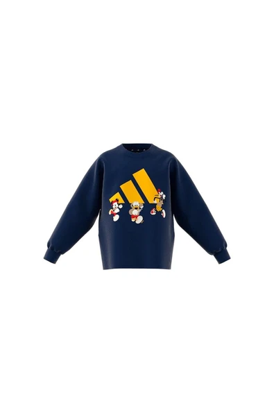adidas Çocuk  Mavi  SWEATSHIRT (LONG SLEEVE) LK DY MM SWT JD4550 - 10