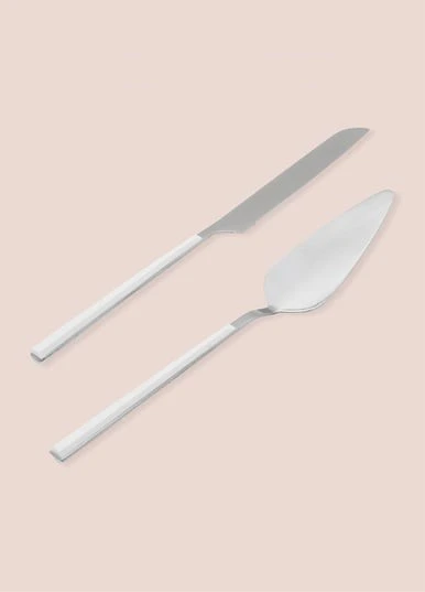 The Mia CKB0249 Bianco Pasta Servis Takımı 2 Parça Gümüş - 3