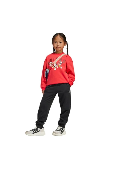 adidas Unisex Çocuk  Kırmızı  BEBEK ESOFMAN TAKIMI LK DY MM SWTJOG JN6101 - Resim 3