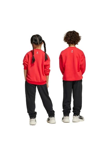 adidas Unisex Çocuk  Kırmızı  BEBEK ESOFMAN TAKIMI LK DY MM SWTJOG JN6101 - Resim 6