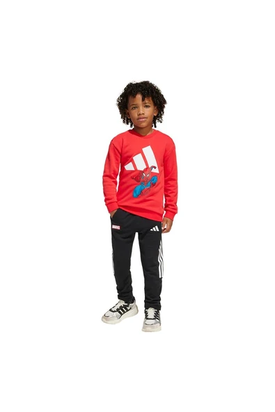 adidas Unisex Çocuk  Kırmızı  BEBEK ESOFMAN TAKIMI LK MRVL SM JOG JN6102 ürün görseli 1