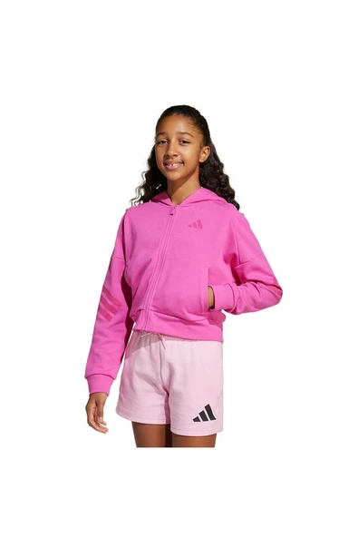 adidas Çocuk  Pembe  KAPŞONLU CEKET JG FI 3S FZ JJ4849 - 2