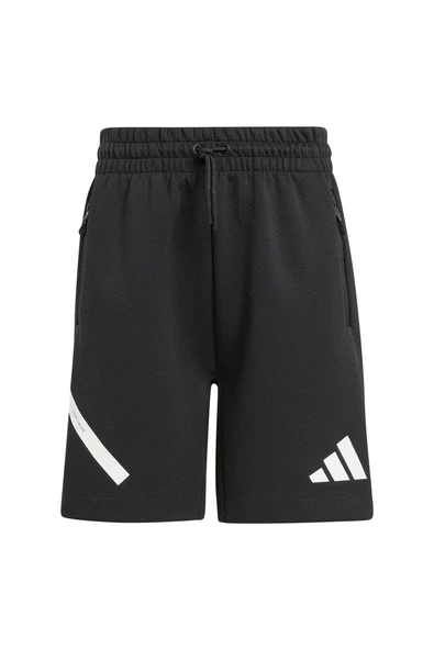 adidas Unisex Çocuk  Siyah  SHORTS (1/2) J ZNE SHORTS JD0010 - Resim 8