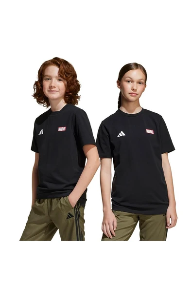 adidas Unisex Çocuk  Siyah  GRAPHIC TEE (SHORT SLEEVE J MRVL MS GFX T JC6260 - Resim 7