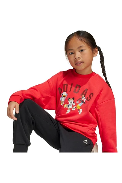 adidas Unisex Çocuk  Kırmızı  BEBEK ESOFMAN TAKIMI LK DY MM SWTJOG JN6101 - Resim 4