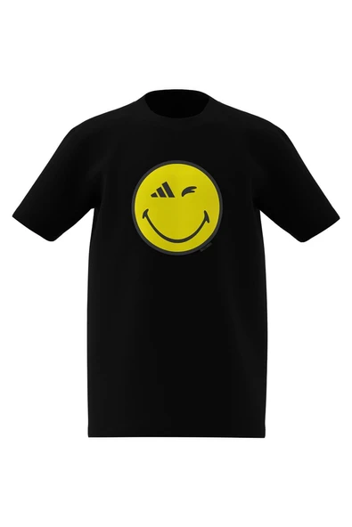 adidas Unisex Çocuk  Siyah  T-Shirt J SMI TEE JC7581 - Resim 8