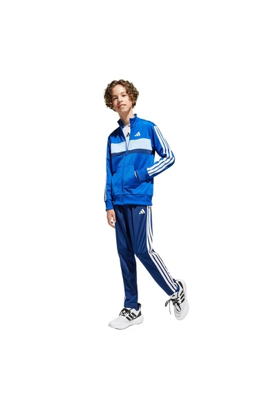 adidas Mavi Unisex Çocuk   Eşofman J 3S TIBERIO TS JC7518 ürün görseli 1