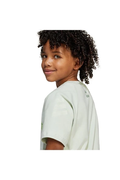 adidas Çocuk  Yeşil  BEBEK ESOFMAN TAKIMI LK SW MNDO TSET JF3648 - Resim 5