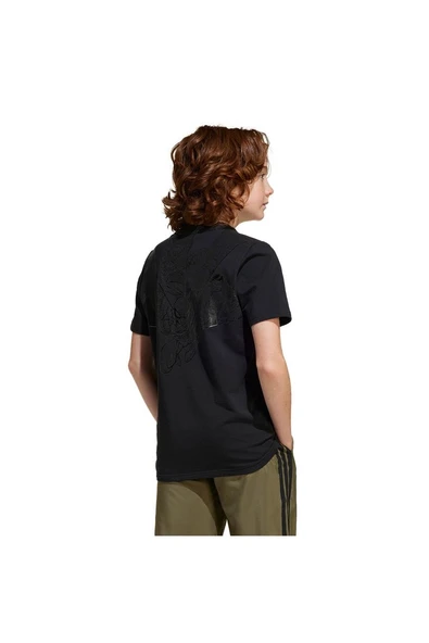 adidas Unisex Çocuk  Siyah  GRAPHIC TEE (SHORT SLEEVE J MRVL MS GFX T JC6260 - Resim 2