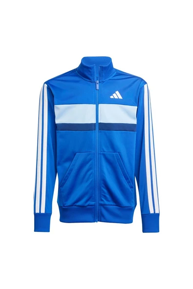 adidas Mavi Unisex Çocuk   Eşofman J 3S TIBERIO TS JC7518 - Resim 8