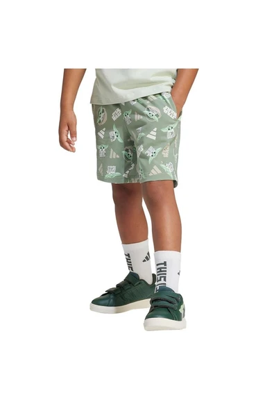 adidas Çocuk  Yeşil  BEBEK ESOFMAN TAKIMI LK SW MNDO TSET JF3648 - Resim 6