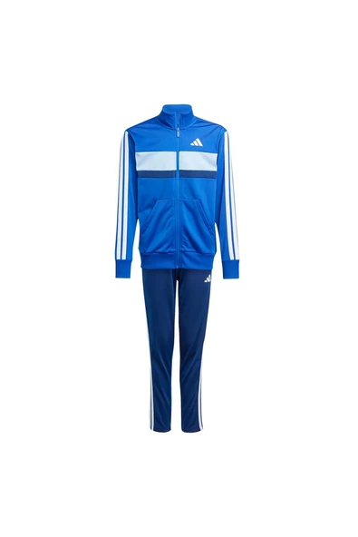 adidas Mavi Unisex Çocuk   Eşofman J 3S TIBERIO TS JC7518 - Resim 9