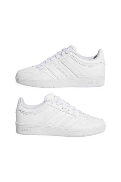 adidas Unisex Çocuk  Beyaz  Yürüyüş Ayakkabısı HOOPS 4.0 J JI3470 - Resim 10