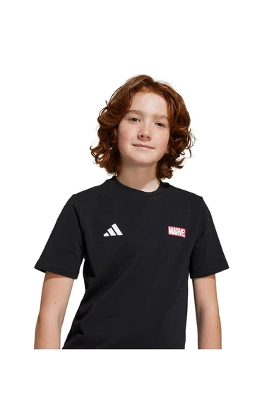 adidas Unisex Çocuk  Siyah  GRAPHIC TEE (SHORT SLEEVE J MRVL MS GFX T JC6260 - Resim 4