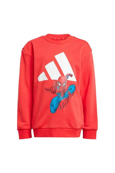 adidas Unisex Çocuk  Kırmızı  BEBEK ESOFMAN TAKIMI LK MRVL SM JOG JN6102 - Resim 8