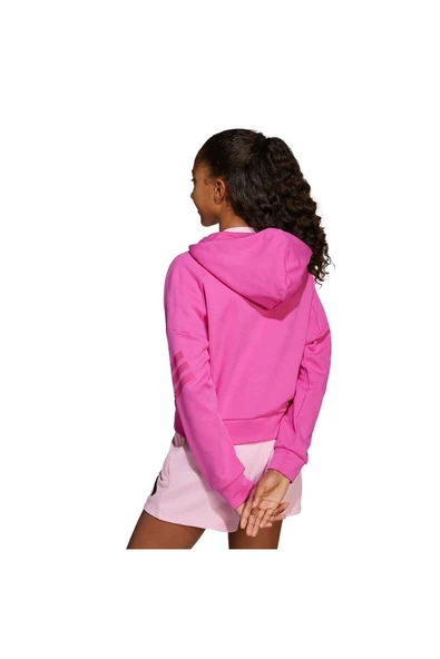 adidas Çocuk  Pembe  KAPŞONLU CEKET JG FI 3S FZ JJ4849 - 3