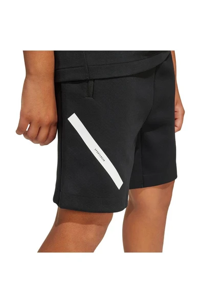 adidas Unisex Çocuk  Siyah  SHORTS (1/2) J ZNE SHORTS JD0010 - Resim 4