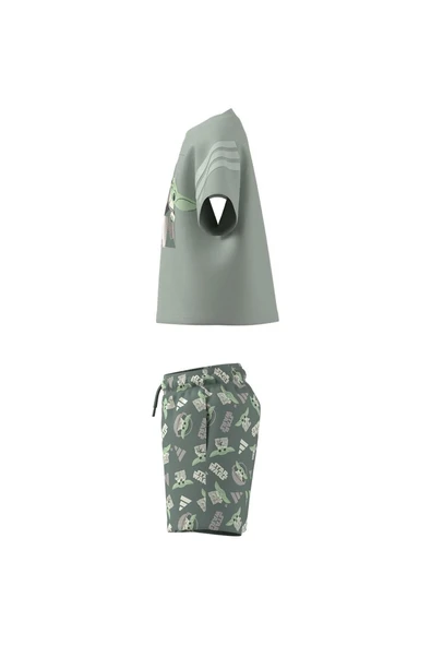 adidas Çocuk  Yeşil  BEBEK ESOFMAN TAKIMI LK SW MNDO TSET JF3648 - Resim 10