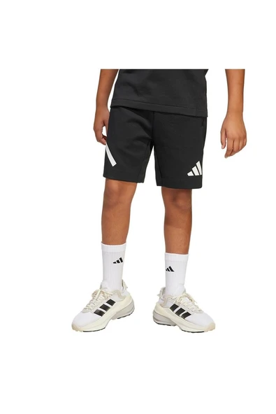 adidas Unisex Çocuk  Siyah  SHORTS (1/2) J ZNE SHORTS JD0010 - Resim 2