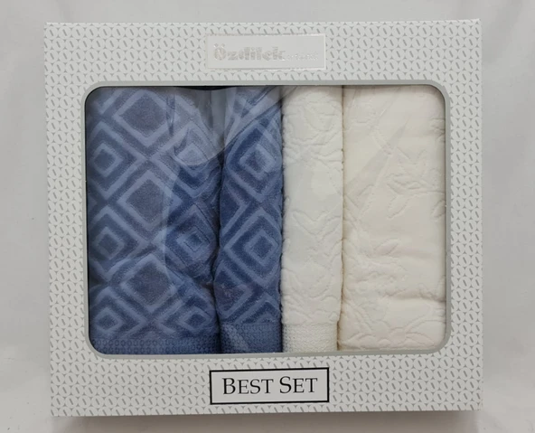 Özdilek Best Set Pastoral Krem-Lacivert