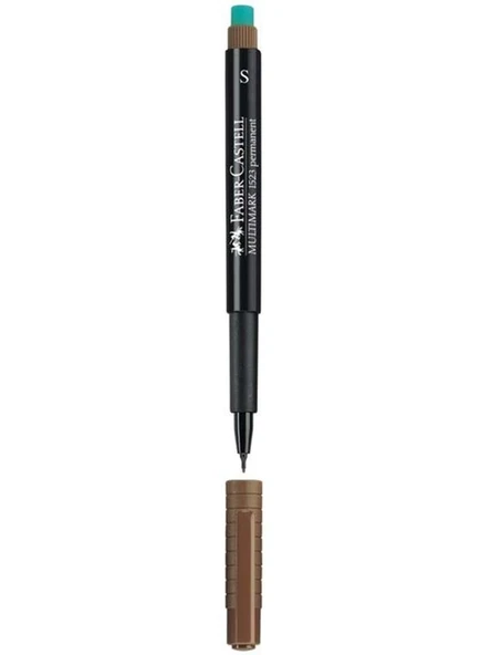 Faber Castell Multimark 1523 Permanent Asetat Kalem Kahverengi - 2