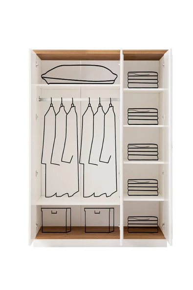 Genç Odası, Marmaris 3 Kapaklı Dolap, Yavrulu Sedir Karyola, Şifonyer - 6