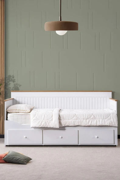 Genç Odası, Marmaris 3 Kapaklı Dolap, Yavrulu Sedir Karyola, Şifonyer - 2