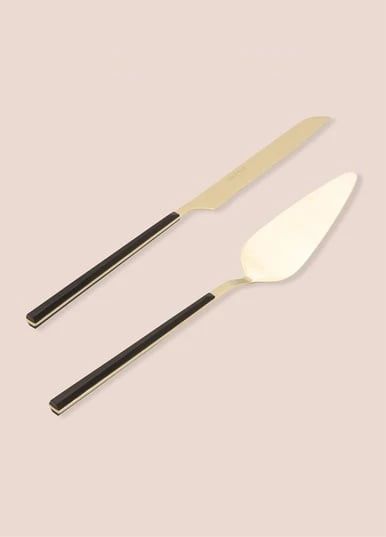 The Mia CKB0252 Bianco Pasta Servis Takımı 2 Parça Gold - 2