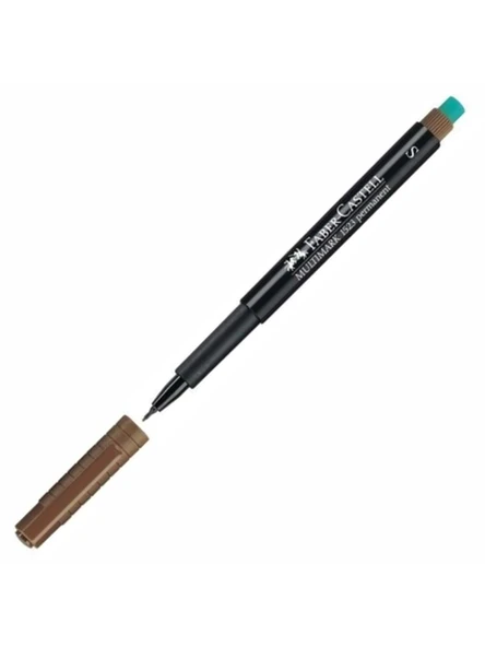 Faber Castell Multimark 1523 Permanent Asetat Kalem Kahverengi