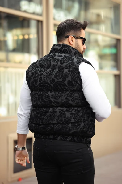 ERKEK FLOK BASKILI YELEK - 16