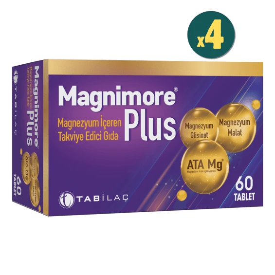 Magnimore Plus 60 Tablet 4 Adet