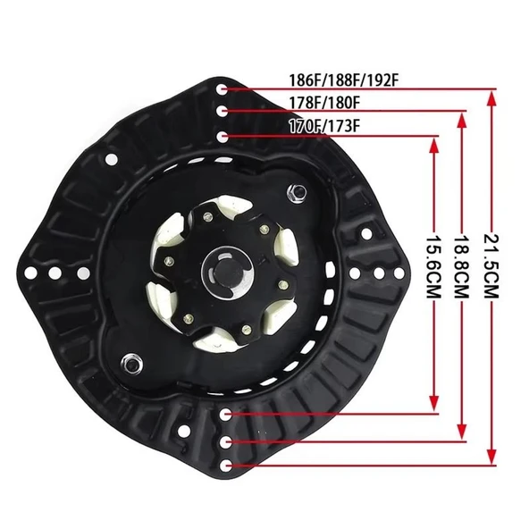 Dizel Çapa Makinaları Kurmalı Starter Sistemi 5-7-9-10-11-12 Hp - 3