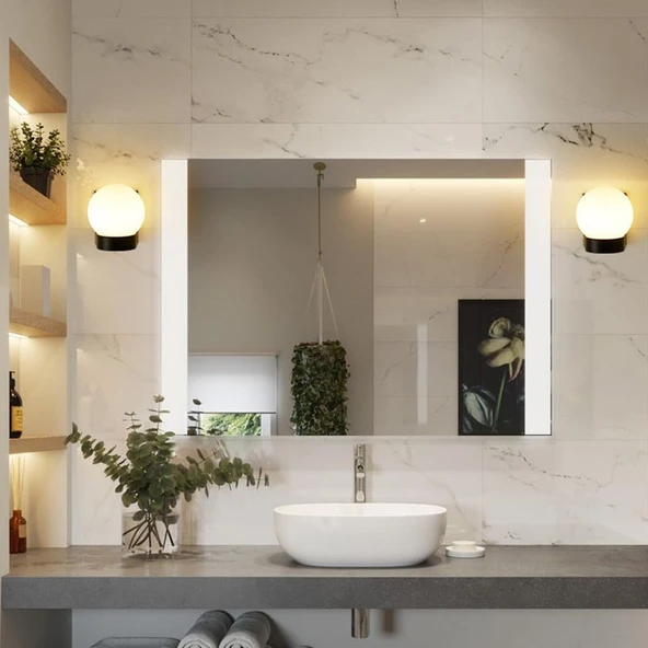 12 Watt Modern Tasarım İç ve Dış Mekan, Bahçe, Balkon, Banyo Apliği Günışığı Led Armatür Duvar Aplik - Resim 8