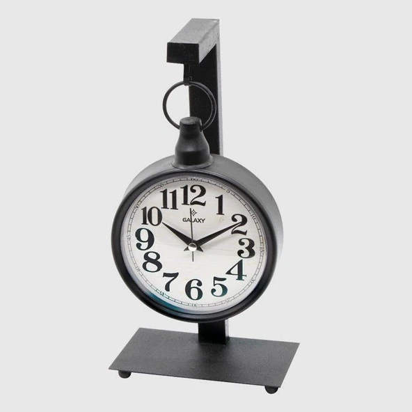Galaxy Table Serisi Dekoratif Ayaklı Masa Saati Siyah 18*37 CM ürün görseli