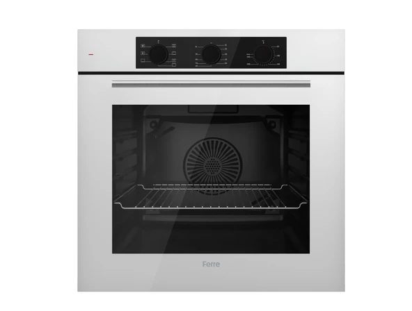 Ferre Flowart BL Modüler Seriisi 3'lü Beyaz Ankastre Set ( QBL62CB-BL136-D081 ) - Resim 2