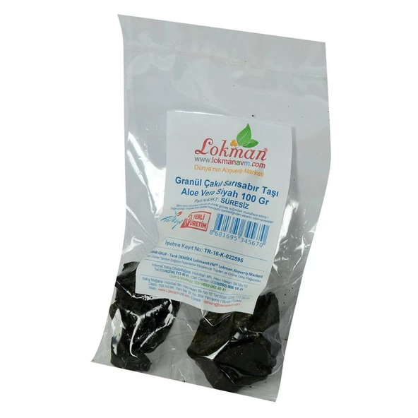 Doğal Granül Çakıl Sarısabır Siyah Saf Aloe Vera Bitkisi 100Gr - 3