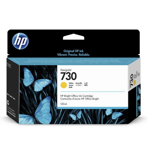 Hp P2V64A (730) Orjinal 130 ml Sarı DesignJet Kartuş