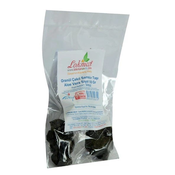 Doğal Granül Çakıl Sarısabır Siyah Saf Aloe Vera Bitkisi 100Gr - 4