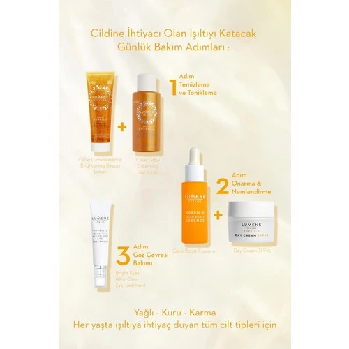 Lumene Day Cream SPF15 - Vitamin C Aydınlatıcı & Leke Karşıtı Spf 15 Gündüz Bakım Kremi 50ML - Resim 3