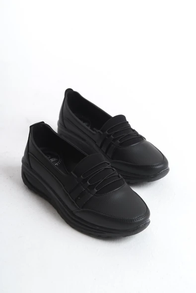 Kadın Bağcık Detaylı Comfort Ayakkabı Rahat Taban Ortopedik Ayakkabı - Resim 8