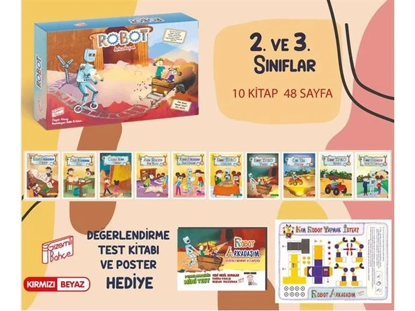 Gizemli Bahçe 2 ve 3. Sınıflar Robot Arkadaşım10lu Hikaye Seti Poster Hediyeli